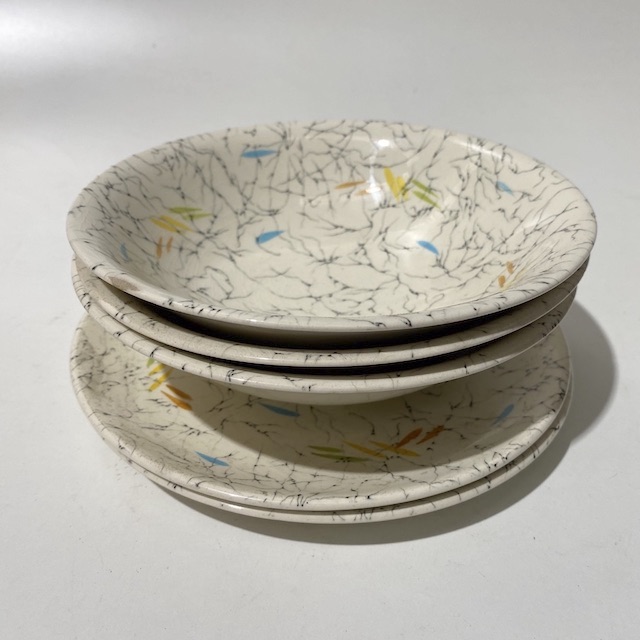 DINNERWARE, 1950s Plate or Bowl - Splatter Design